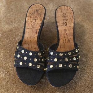 Guess Cork Wedges